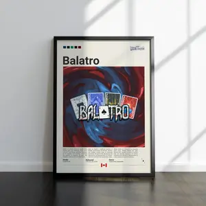 Balatro Gaming Poster, Video Game Wall Art, Gamer Room Decor, Balatro Fan Gift, Modern Gaming Print, Digital Download