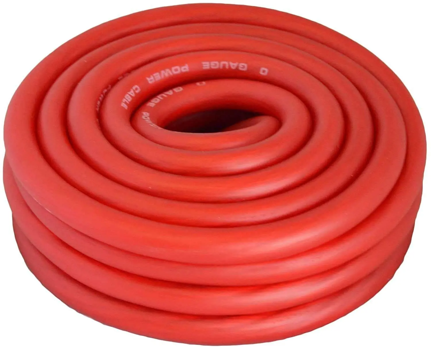PATRON 25 FEET PREMIUM 0 GAUGE RED POWER / GROUND WIRE CABLE 1/0 GAUGE CAR AUDIO