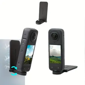 for Insta360 X5/X4/X3/DJI OSMO 360/Pocket 3/GO 3 Magnetic Mount Stand, with 1/4 Screw for Insta 360 Camera, Stand Base for Insta360, Perfet for Selfie and Self-Media Video, Essential Photography Accessories for Holiday Travel, Photography Equipment