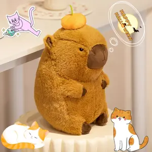 Cute Capybara Plush Kawaii Capybara Stuffed Animal with Turtle Backpack Capybara Plush Toy Capybara Doll Pillow Valentines Birthday Gift for Kids Boys Girls Adult