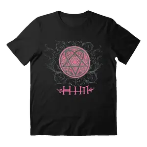 Vintage HIM Band Tour 2006 Black T-Shirt, Rock Hip Hop Sport Style Tee, Menswear Top