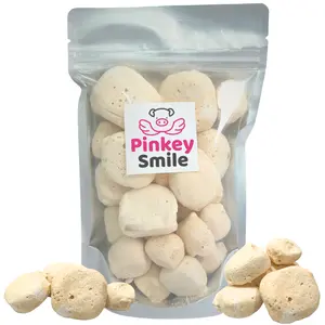 Freeze Dried Candy Butterscotch Salt Water Taffy 2 oz - Cut To Bite Sized Pieces - Ships In Box - Deliciously Crunchy, Intense Flavor, Lightweight Snack