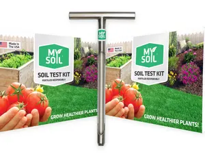 MySoil Test Kit PRO Pack, Unlock Your Lawn & Garden Potential, Complete & Accurate Nutrient and pH Analysis with Recommendations Tailored to Your Soil and Plant Needs | 2 Test Kits + 1 Soil Probe