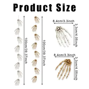 6 Packs Halloween Ceiling Ornaments Phalanges Hanging Paper Banner Hanging Streamers Garland Horror Theme Party Party Decor Props for Halloween Birthday Home Scary Party Outdoor Indoor Decor Supplies