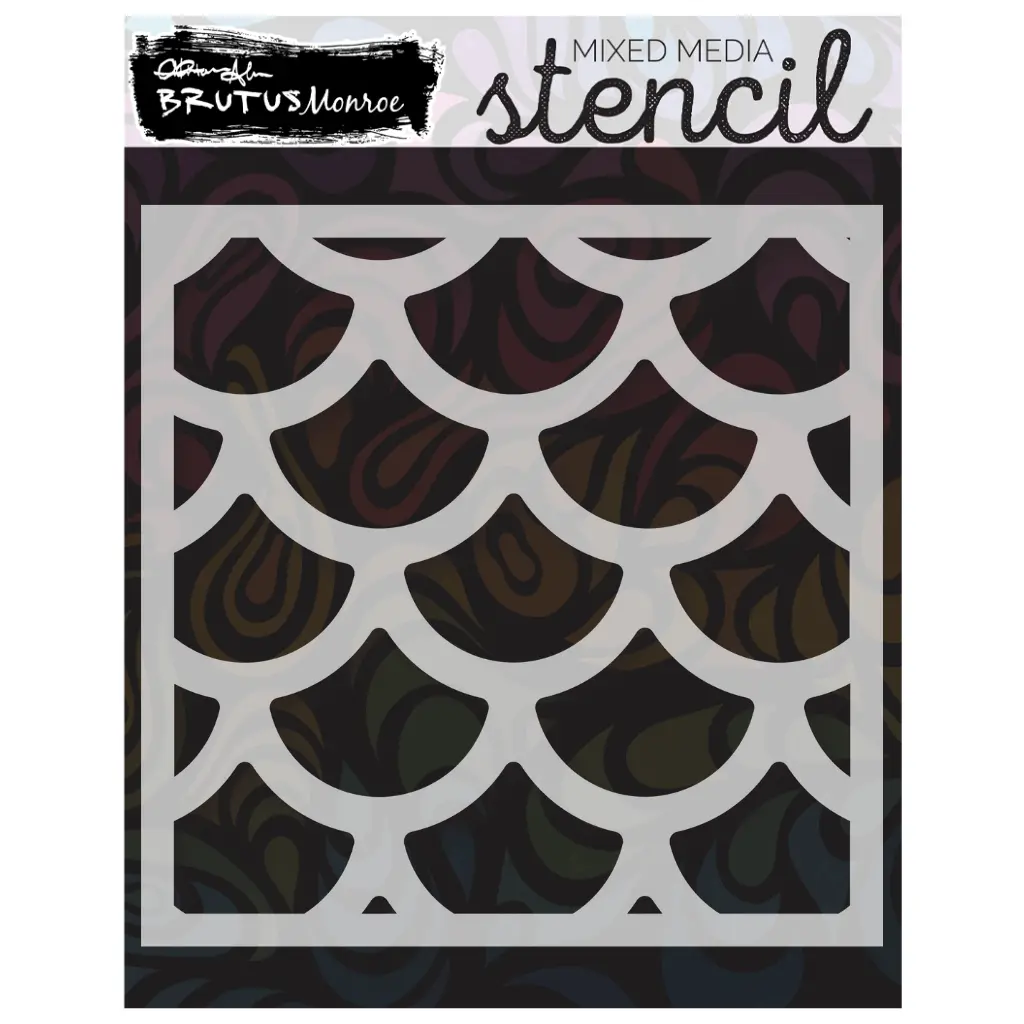 Chunky Scales | Mixed Media Stencil