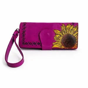 Leather Wallet Clutch with Strap - Handmade Classic Elegant Design for Everyday & Special Occasions Made in Mexico
