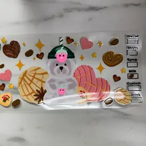 Bear cup 16oz UVDTF CUP WRAP