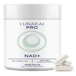 Lunakai USA Made Dual-Pathway NAD+ Formula with NR & Resveratrol – Natural NAD Supplement for Women & Men – Healthy Aging & Cellular Health Support, 60ct