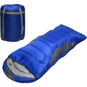 0 Degree Winter Sleeping Bags for Adults Camping (450GSM) - Temp Range (5F–32F) Portable Waterproof Compression Sack- Camping Sleeping Bags for Big and Tall in Env Hoodie: Backpacking Hiking 4 Season