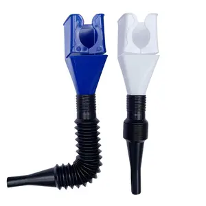 2PCS Oil Funnel for Automotive Use, Universal Wide Mouth Fuel Funnel, Hands-Free Automotive Funnel with Flexible Extended Hose, Easy to Carry for Cars, Trucks, Motorcycles