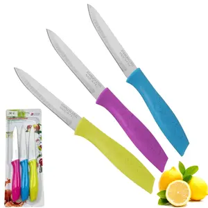 1/2/3 Piece Fruit Knife Set, Nordic Color Stainless Steel Small Knives Cutting, Home Vegetable Peeler, Kitchen Multi-Functional Slicer, Easy Carry