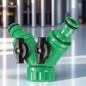 Leak-Proof High-Pressure Pipe Connector, Quick-Install Water Splitter with Dual Outlets, Corrosion-Resistant Anti-Burst Tee Adapter for Kitchen & Bathroom.