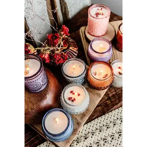 Vintage Glass Altar Candles