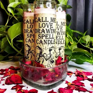 Call Me Love Drawing Spell Candle Spiritual Manifesting Ritual Candle for Attraction and Love