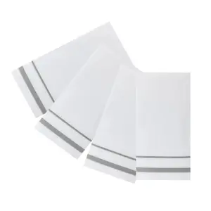 50 Piece Dust-free Paper Disposable Table Napkin Striped Print Biodegradable Table Towel Soft Disposable Serviette