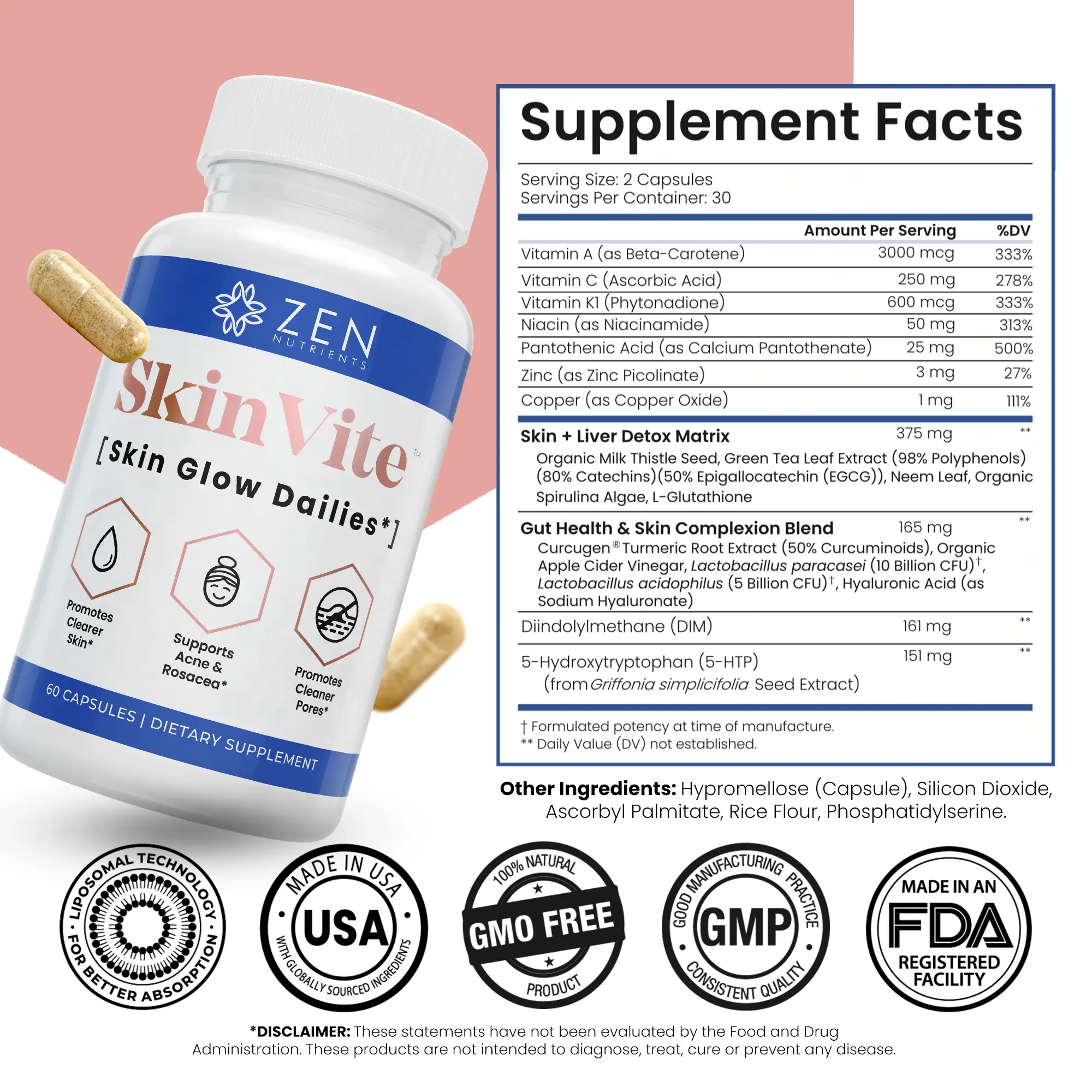 SkinVite Acne, Eczema, Psoriasis, & Rosacea Treatment for Face - Clear Skin Probiotics & Hormonal Acne Supplements Skincare (3-Pack) - TikTok Shop SkinVite Acne, Eczema, Psoriasis, & Rosacea Treatment for Face - Clear Skin Probiotics & Hormonal Acne Supplements Skincare (3-Pack) - TikTok Shop