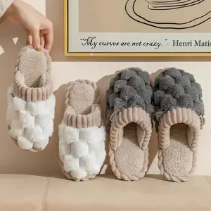 Womens Winter Slippers Ultra Soft Cotton Anti Slip Sole Cozy Home Shoes Perfect for Autumn Indoor Comfort Warm House Wear251