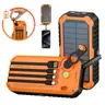 Sohochic 40000mAh High Capacity Universal Power Bank - Lithium Battery, Built-in 4 Cables, Hand-Crank Generation, Fast Charging, 6 Outputs, 4 Inputs, SOS Flashlight, Compass, Waterproof, Shockproof Protection - For Smartphones, Outdoor Adventures