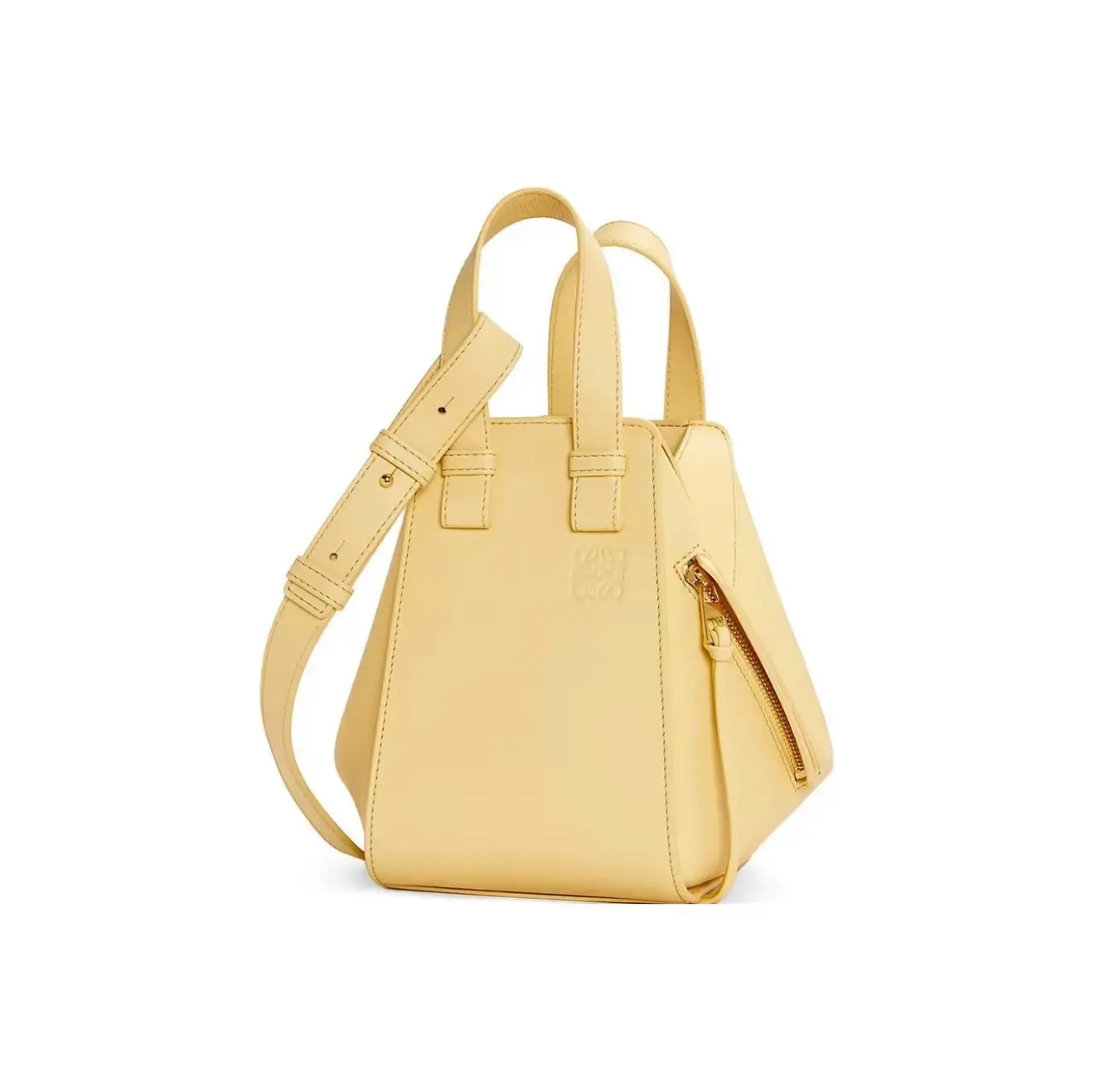 Pre-owned Loewe Hammock Compact Small Bag, Vanilla Calfskin【2604438】