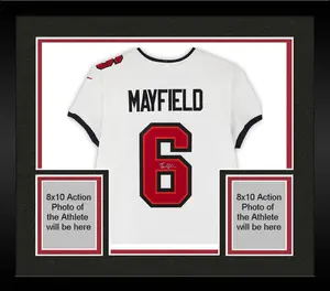 Framed Baker Mayfield Tampa Bay Buccaneers Autographed White Limited Jersey - Fanatics Authentic Certified