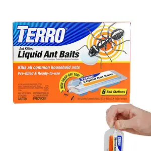 Terro Ant Killer Bait Station T300b, Effective Indoor Ant Control, Liquid Bait Eliminator, Quick-Acting Ant Trap Solution, 6 Count Stations
