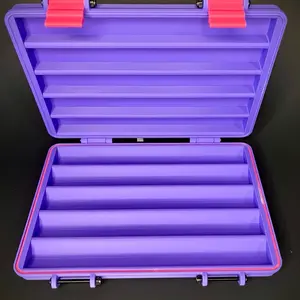 Pen Storage Case - Purple Organizer with 5 Compartments for Pens, Ideal for Organizing and Storing Pens