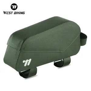 WEST BIKING Bicycle Top Tube Bag Waterproof Bike Frame Bag Magnetic Flip Cover Road Bicycle Bag Cycling Accessories