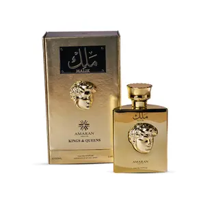 Men’s Perfume Amaran Kings and Queens Malik - Eau de Parfum - 100 ml - Fresh, Fruity & Woody Fragrance - Sophisticated and Elegant Style