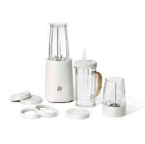 Beautiful Personal Blender Set with 12 Pieces, 240 W, White Icing by Drew Barrymore