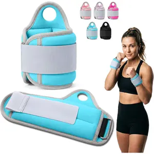 Wrist Weights with Thumb Loops Lock for Women Men 1 Pair 2 3 4 5 6 LBS Arm Weight Ankle Weights Weighted Gloves for Running Walking Jogging Physical Therapy Home Gym Fitness Workout Cardio Exercises