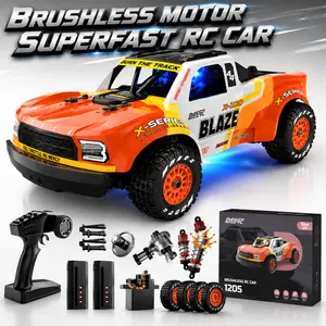 DEERC 1205 1/14 Brushless RC Car,Max 43 mph,High Speed Electric 4x4 Off-Road RC Truck, Waterproof Monster Truggy, All Terrain Fast Remote Control Drift Car, 3S Lipo Batteries