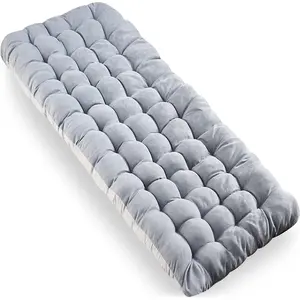 Premium Quality Comfortable Thick Cotton Lightweight Camping Cot Mattress Pad with Waterproof Bottom, Perfect for Outdoor Camping for Adults and Kids
