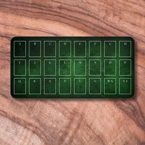 TCG Card Sorting Mat, Card Organizing Mat, TCG collector Gift, Alphabetical Sport Card Sorting Mat, TCG Accessories  Mousepad, Desk Mat