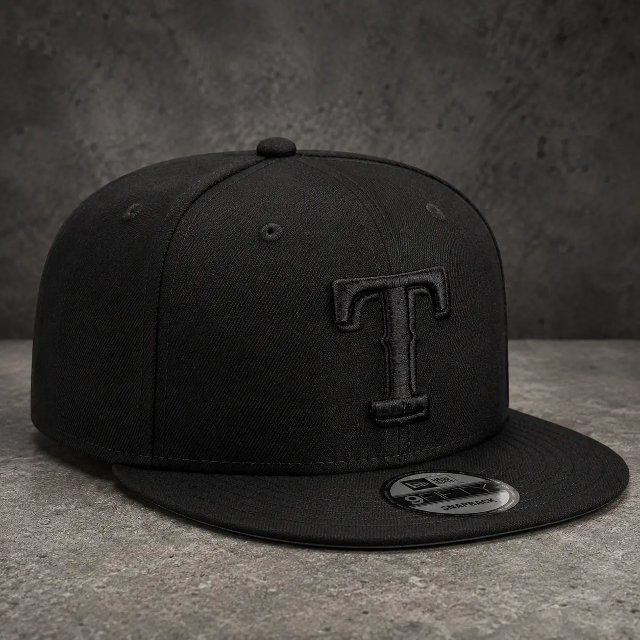 Texas Blackout Snapback Baseball Cap – Embroidered Adjustable Flat Brim Streetwear Hat