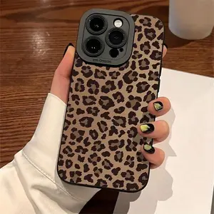 Fashion Leopard-print Pattern Durable Phone Case Protector, Anti-drop Cellphone Protective Case, Total Protective Shockproof Mobile Phone Cover Accessories Casing for iPhone 11 12 13 14 15 16 Pro Max/Pro/Plus