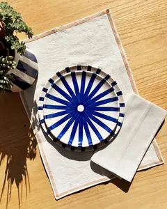 White Chambray Cotton Placemat - Set of 2