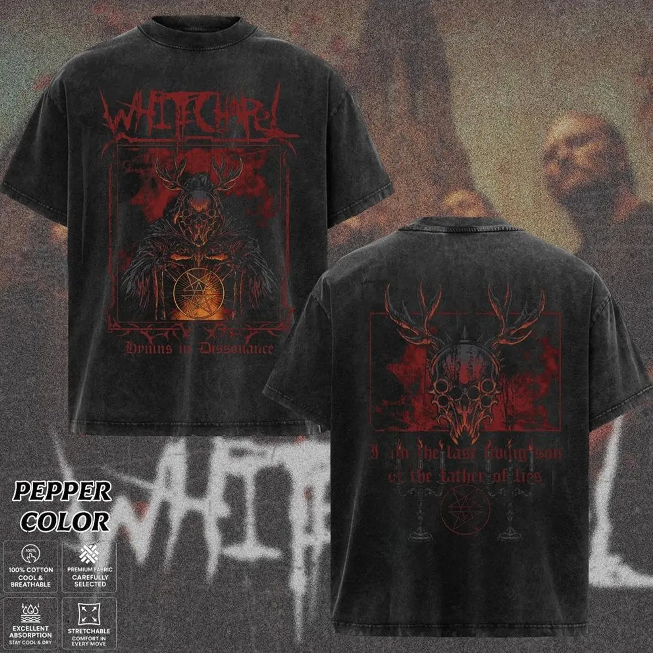 Whitechapel Band T-Shirt, Brutal Deathcore Graphic Tee, Dark Apocalyptic Metal Shirt, Heavy Gothic Chaos Aesthetic Merch, Gift for Fans, Unisex Merch for Men & Women 9F9