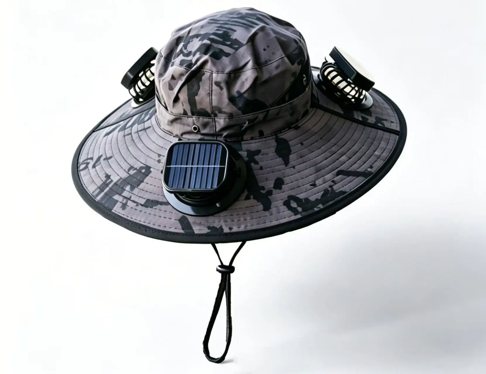 Unisex Adjustable Cool Outdoor Solar Fan Fishing Hat - Upgraded 3-Fan Design, All Seasons Sports Outdoor Hats
