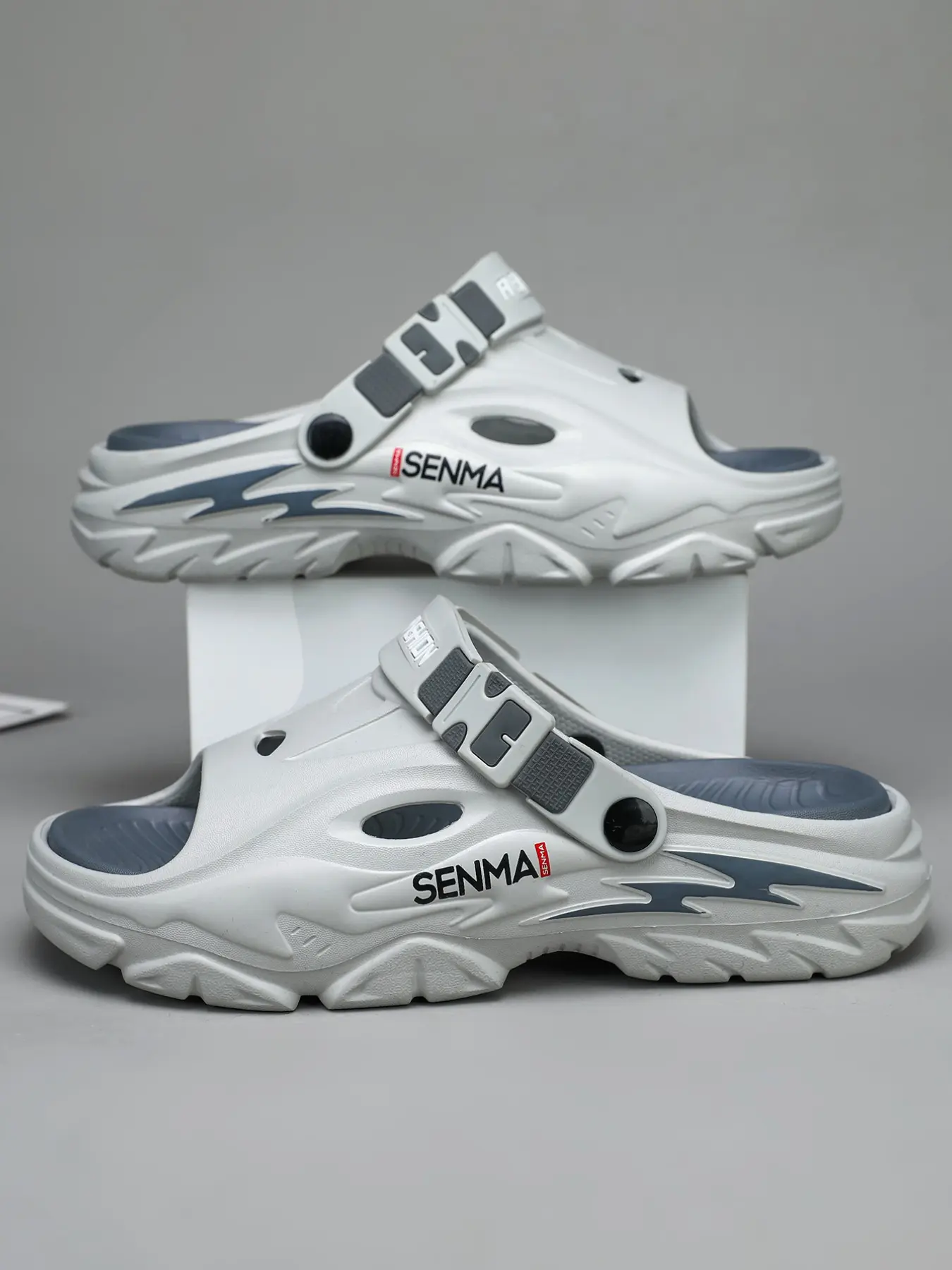 Chunky Clog Sandals for Men & Women, Fashionable Trendy Clogs, Viral Thick Sole Casual EVA Slides, Comfortable Non-Slip Indoor Outdoor Beach Shoes, Fashion Stylish Summer Slippers, Footwear