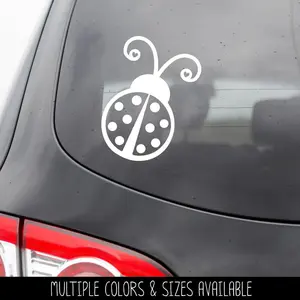 Lady Bug Vinyl Decal - Lady Bug Decal - Lady Bug Car Decal - Lady Bug Laptop Sticker - Lady Bug Sticker - Lady Bug Wall Decal - Insect Decal