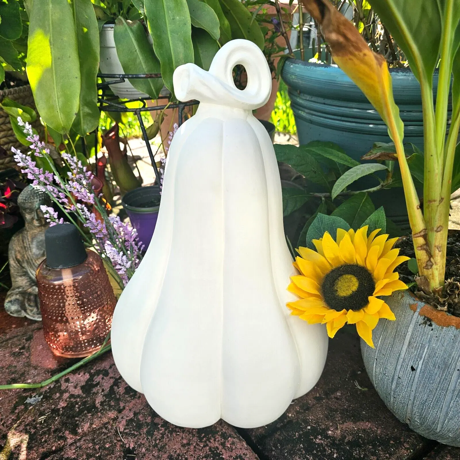 Giant Long Gourd 14" Ceramic Bisque Ready To Paint Pottery, Painting, Long Gourd Shape