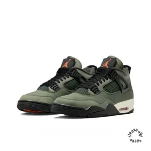 Dark Green Suede and Black Mesh Panel Mid-Top Retro Basketball Shoes