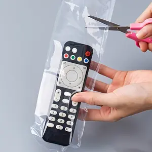 20pcs transparent heat shrink bag, suitable for TV and remote control - waterproof and dustproof plastic film, universal remote control cover, waterproof and dustproof, air conditioning TV remote control board heat shrink film transparent bag