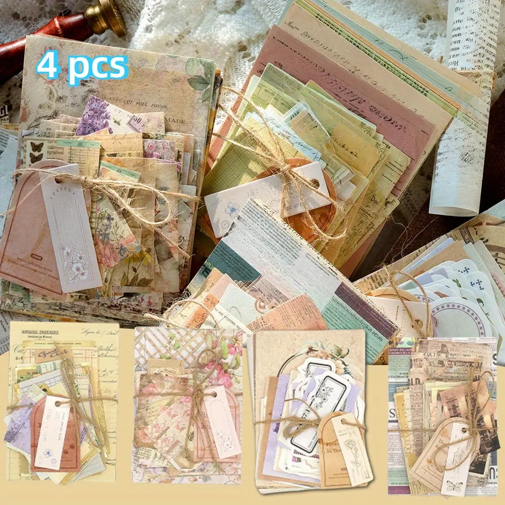 400 Sheets Scrapbook Paper, Journaling Supplies for Vintage Crafts ...
