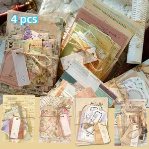 400 Sheets Scrapbook Paper, Journaling Supplies for Vintage Crafts Planner Bullet Junk Journal Supplies Mixed Media Collage Card Album Embellishments