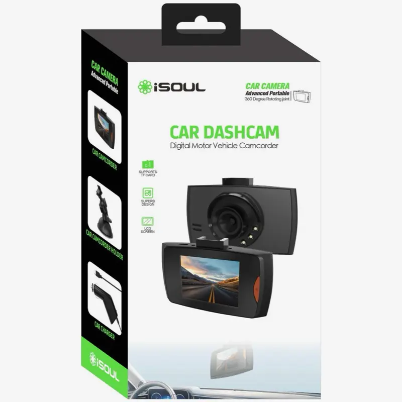 Compact Car Dash Cam MK131 - Digital Motor Vehicle Video Recording Camera with Lens, Recording Capability, and Memory Support