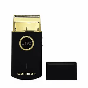 SC/Gamma+ Uno Mini-Sized Travel Cordless Mens Single Foil Shaver, Micro-USB Rechargeable for Shorter Facial Stubble Titanium Lightweight