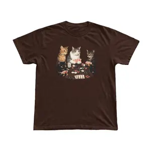 Gildan Men's and Women's T-shirt, cat graphic tee, Animal tee, Y2k Unisex Graphic Tees Gothic Grunge Emo Scene Amity Affliction Style Clothes Menswear Womenswear Streetwear