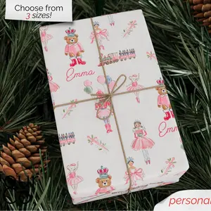 Christmas Wrapping Paper - Nutcracker Toile, Multicolor Toile, Holiday Gift Wrap, Maximalist Gift Wrap, Colorful Gift Wrap, Gift Wrapping Paper