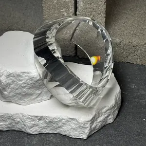 Clear It Up Chunky Bangle 7.5